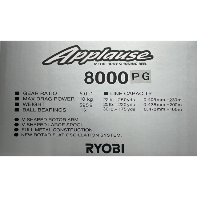 RYOBI  紡車式捲線器 APPLAUSE PG 雙線杯