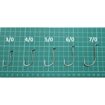 土肥富 MARUTO #4310 90度白鐵 白帶魚鈎 (100入)