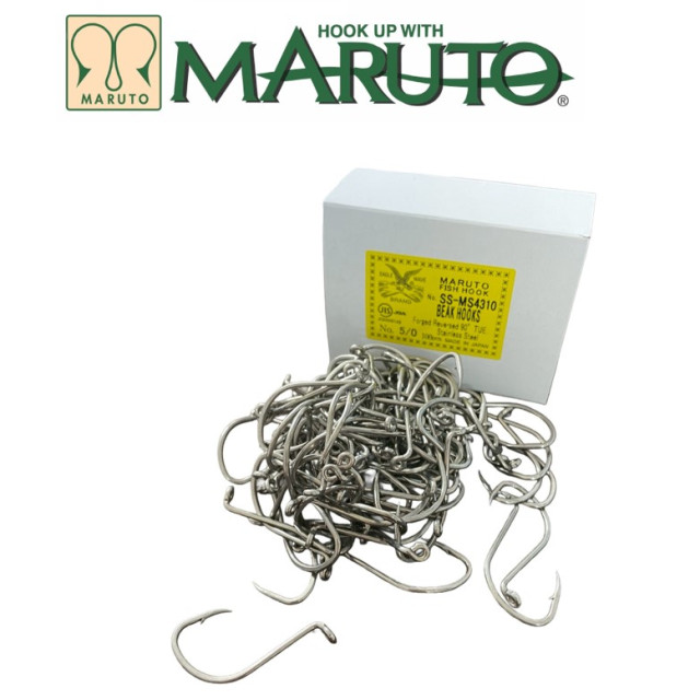 土肥富 MARUTO #4310 90度白鐵 白帶魚鈎 (100入)